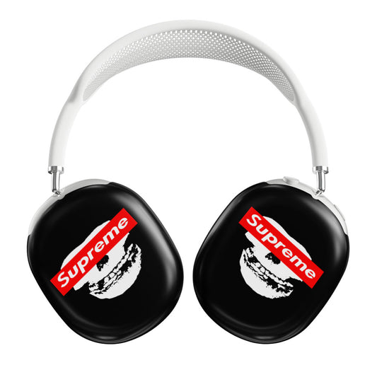 Supreme Black Skull Airpods Max Tough Case