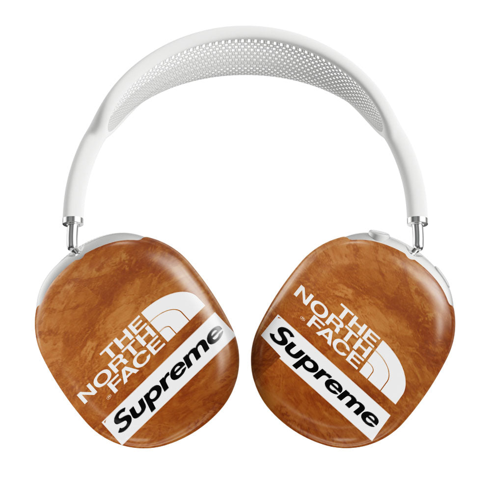 The North Face Supreme Wood Background Airpods Max Tough Case