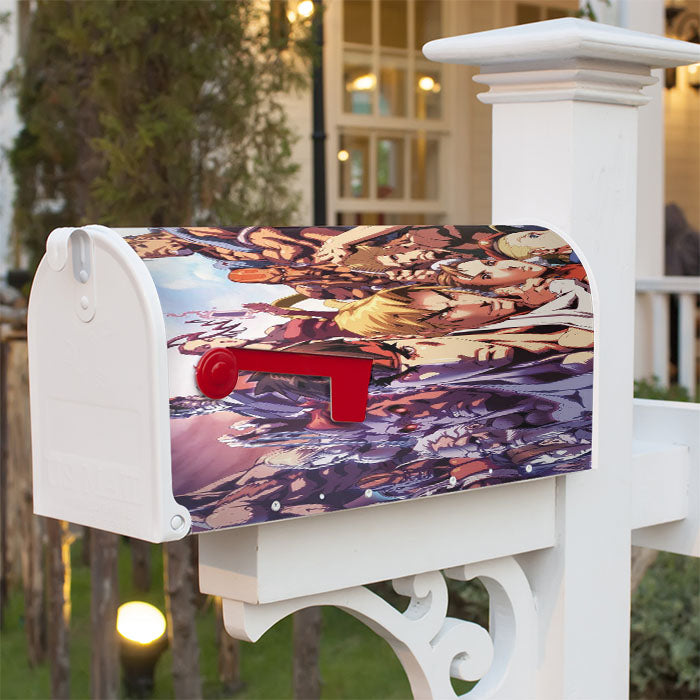 All Characters Street Fighter Wallpapers Magnetic Mailbox Cover 18" X 21" Outdoor Decor