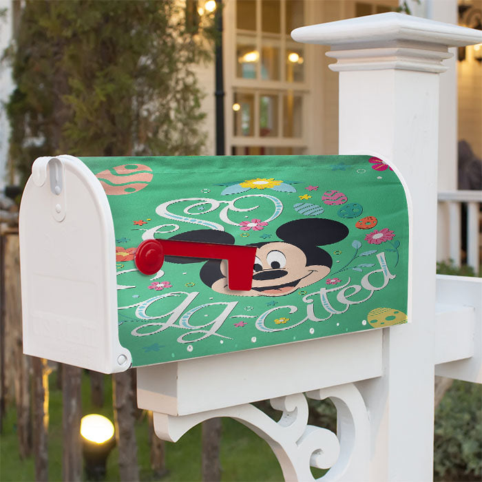Disney So Egg-Cited Easter Mickey Mouse Magnetic Mailbox Cover 18" X 21" Outdoor Decor