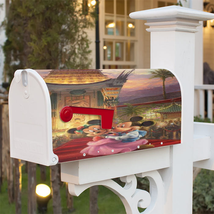 Mickey And Minnie Hollywood Magnetic Mailbox Cover 18" X 21" Outdoor Decor