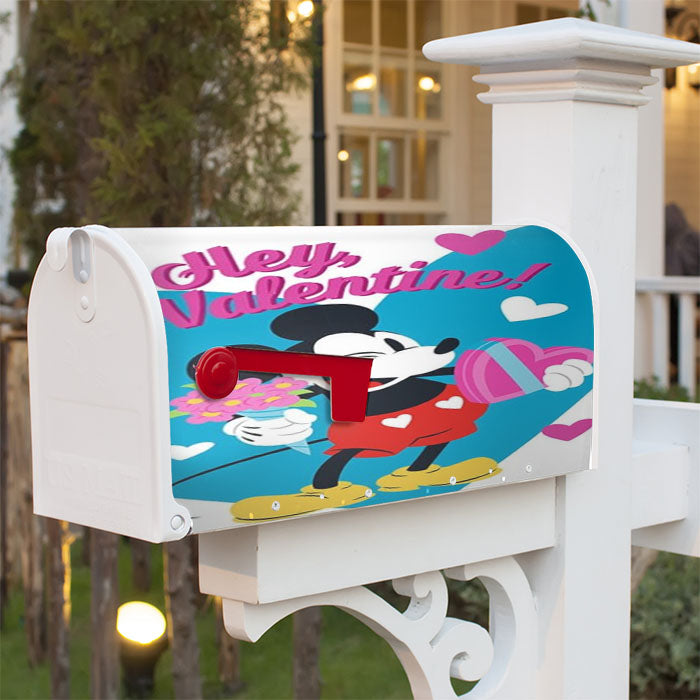 Mickey Flowers And Candy Magnetic Mailbox Cover 18" X 21" Outdoor Decor
