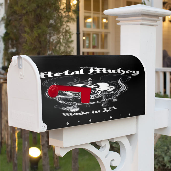 Mickey Motohead Metal Cartoon Magnetic Mailbox Cover 18" X 21" Outdoor Decor