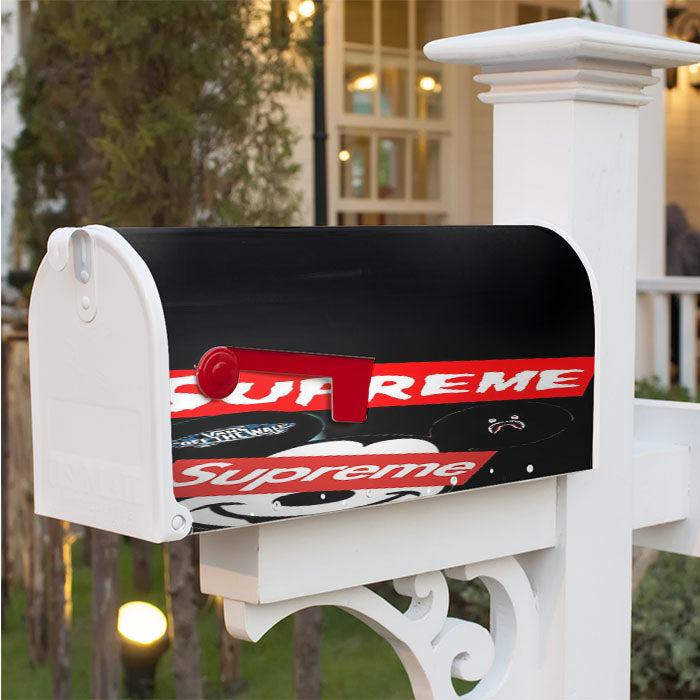Mickey Mouse Hypebeast Supreme Magnetic Mailbox Cover 18" X 21" Outdoor Decor