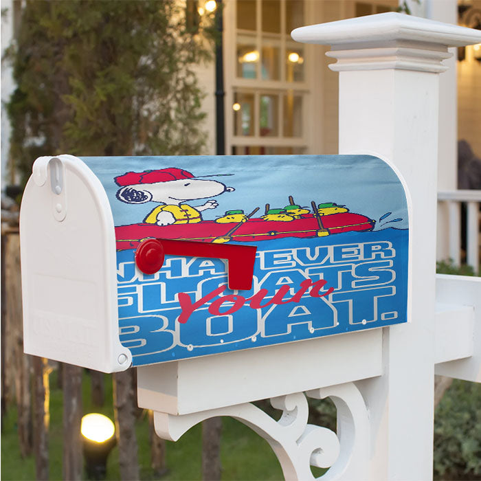 Snoopy And Woodstock Summer Magnetic Mailbox Cover 18" X 21" Outdoor Decor