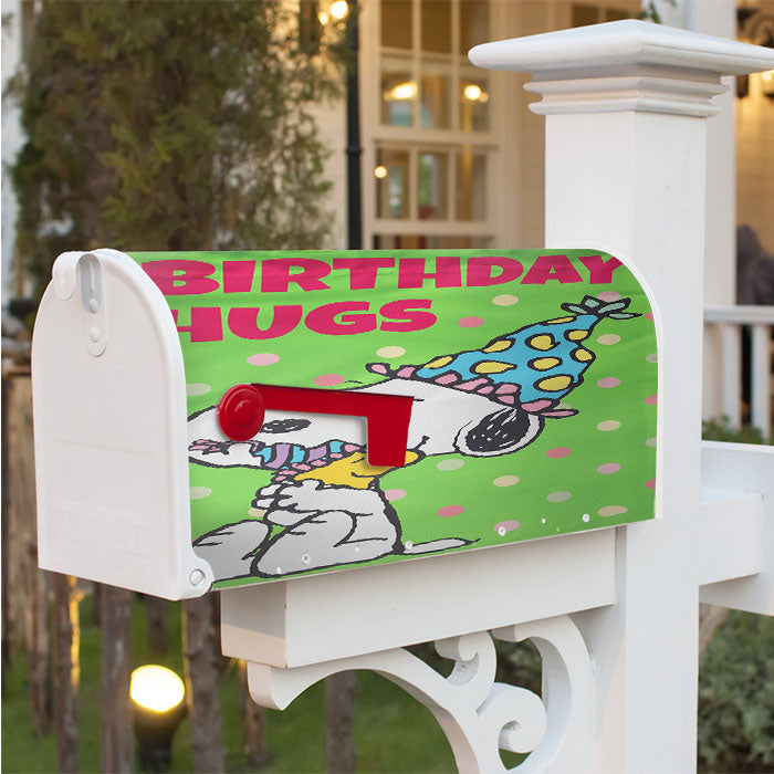 Snoopy Birthday Magnetic Mailbox Cover 18" X 21" Outdoor Decor