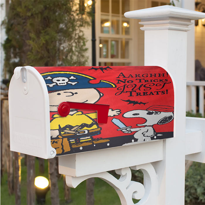 Snoopy Charlie Brown Halloween Magnetic Mailbox Cover 18" X 21" Outdoor Decor