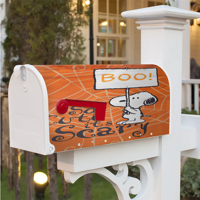 Snoopy Cute Halloween Magnetic Mailbox Cover 18" X 21" Outdoor Decor