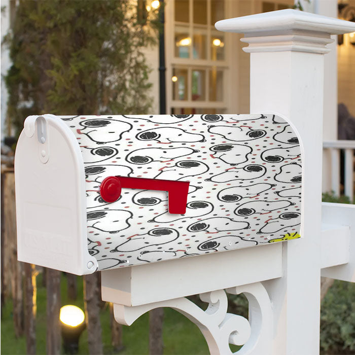 Snoopy Pattern Mobile Magnetic Mailbox Cover 18" X 21" Outdoor Decor