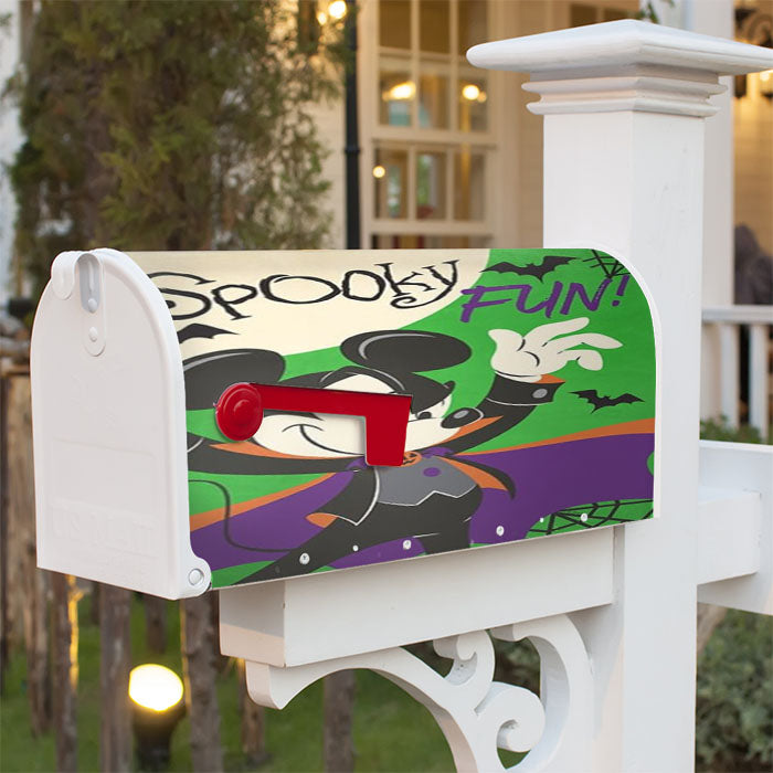 Spooky Fun Mickey Magnetic Mailbox Cover 18" X 21" Outdoor Decor