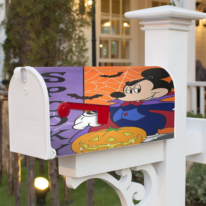 Spooky Mickey Mouse Magnetic Mailbox Cover 18" X 21" Outdoor Decor