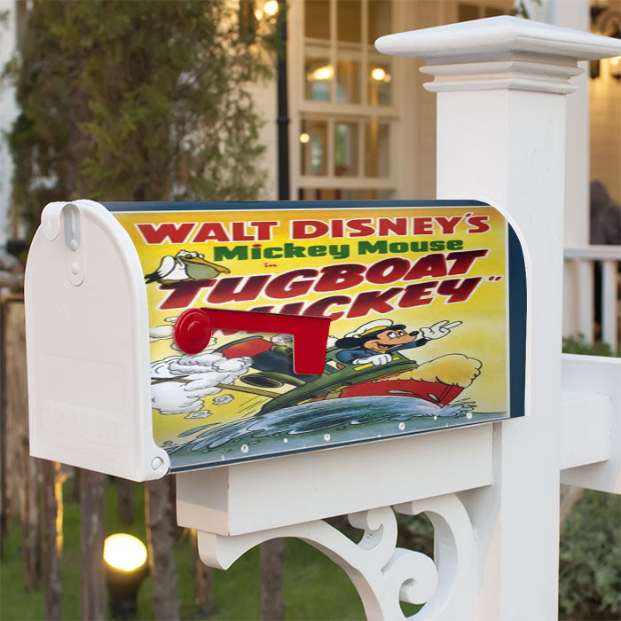 Tugboat Mickey Classic Poster Magnetic Mailbox Cover 18" X 21" Outdoor Decor