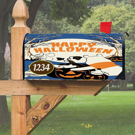 100 Acre Halloween Night Magnetic Mailbox Cover 18" X 21" Outdoor Decor