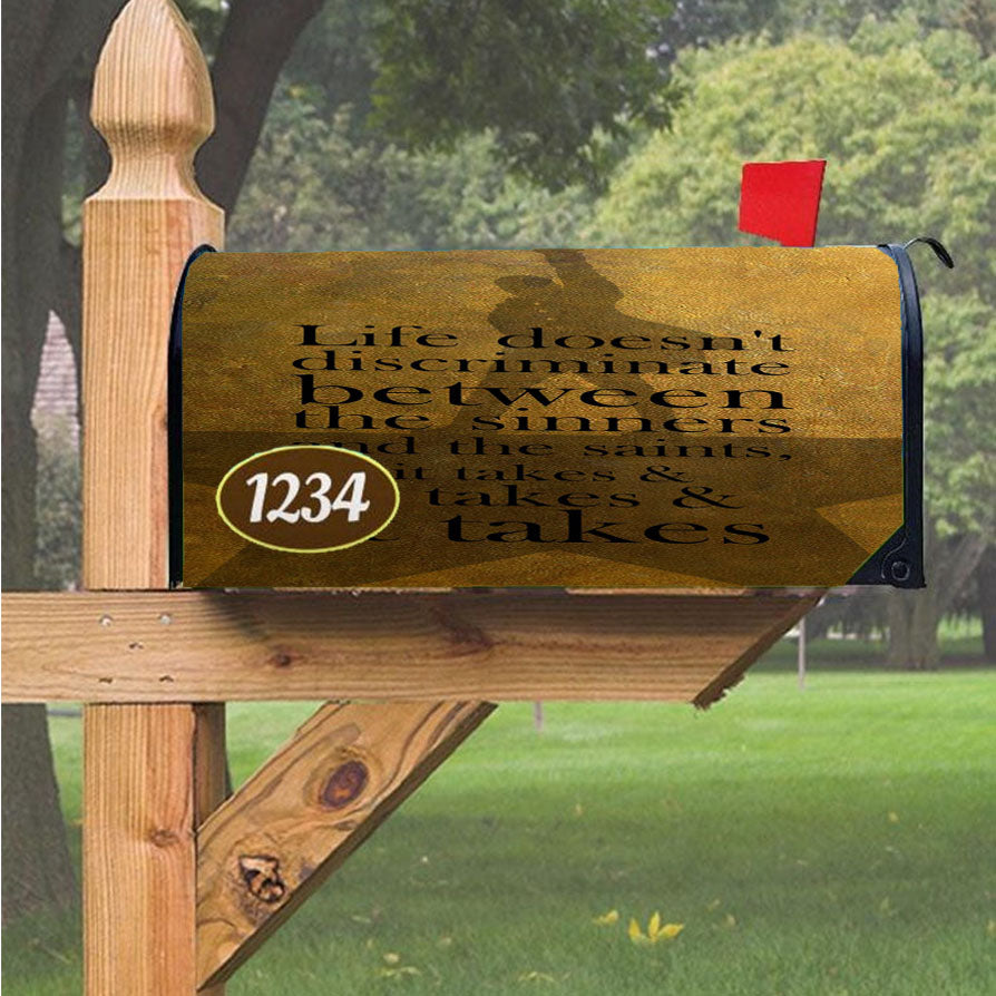 Alexander Hamilton It Takes Quotes Magnetic Mailbox Cover 18" X 21" Outdoor Decor