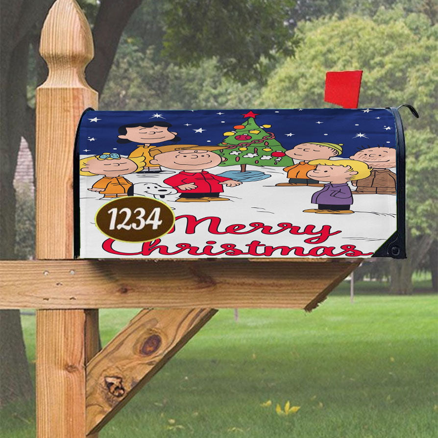 Charlie Brown Christmas Magnetic Mailbox Cover 18" X 21" Outdoor Decor