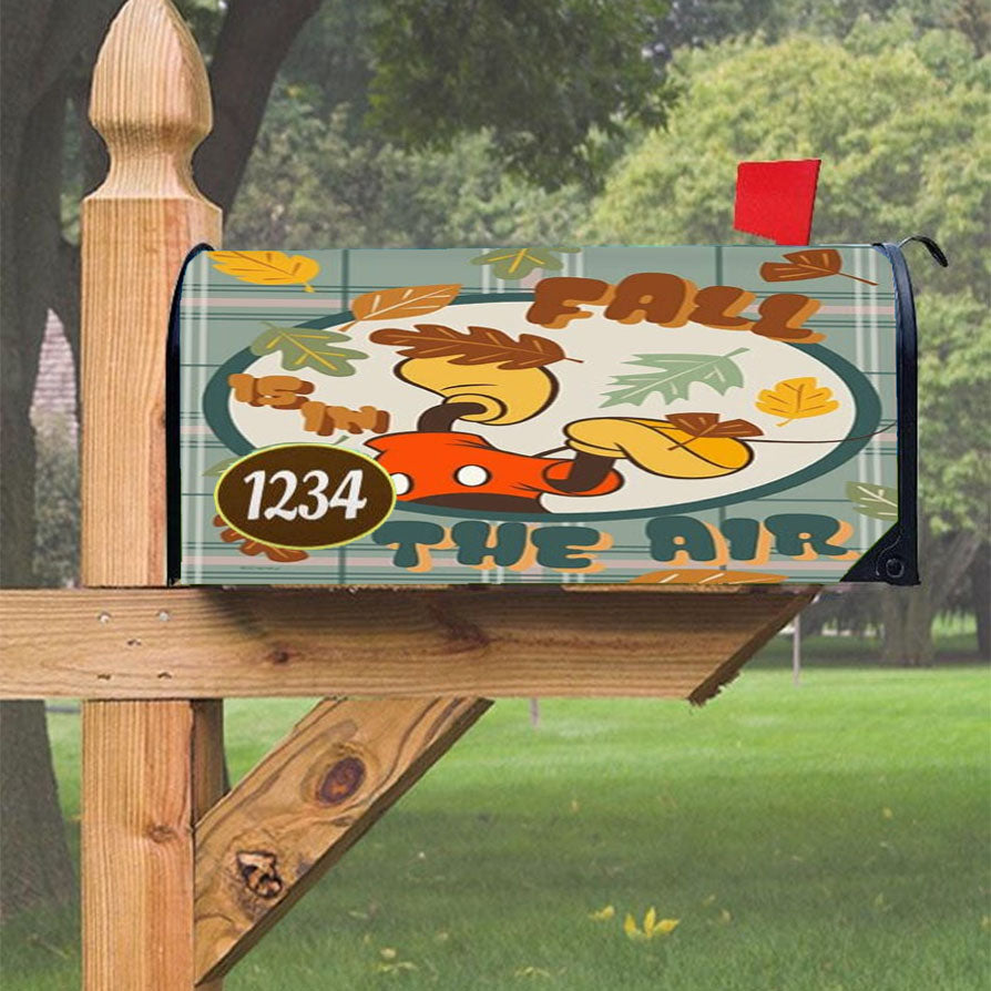 Fall Is In The Air Mickey Magnetic Mailbox Cover 18" X 21" Outdoor Decor