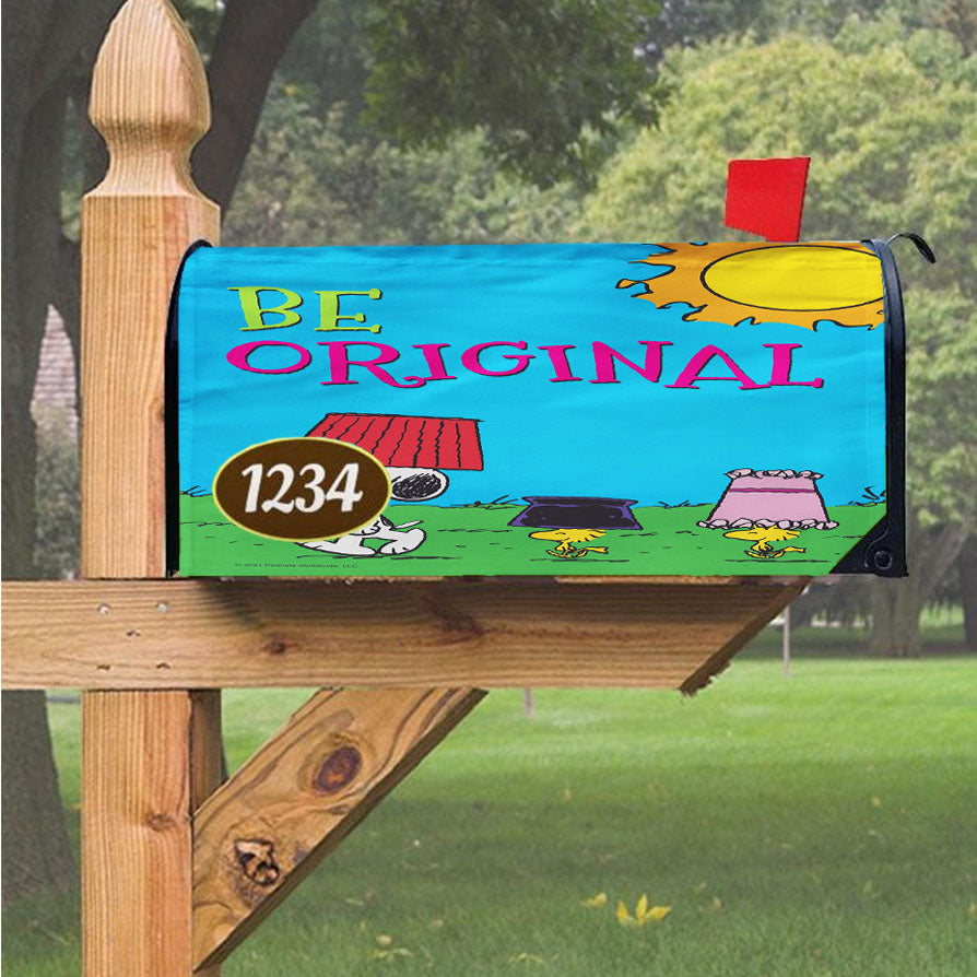 Peanuts Be Original Snoopy And Friends Magnetic Mailbox Cover 18" X 21" Outdoor Decor