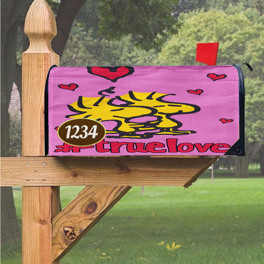 Peanuts Valentines Day Woodstock Magnetic Mailbox Cover 18" X 21" Outdoor Decor