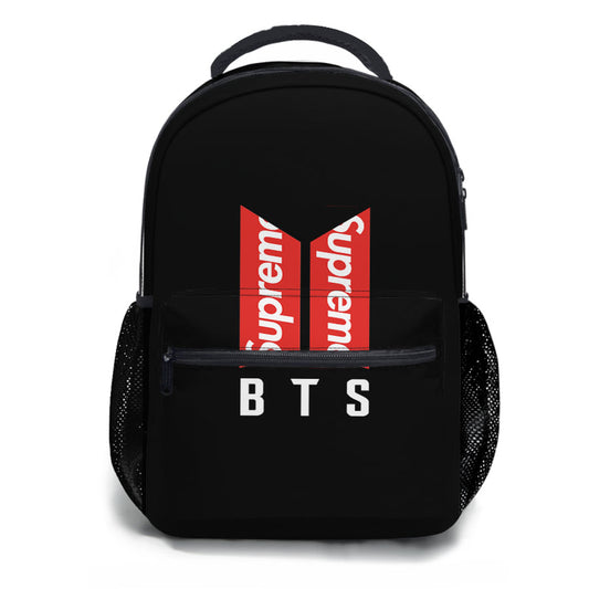 Bts Logo Supreme School Backpacks