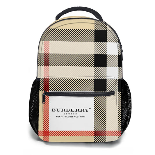 Burberry Pattern Square School Backpacks