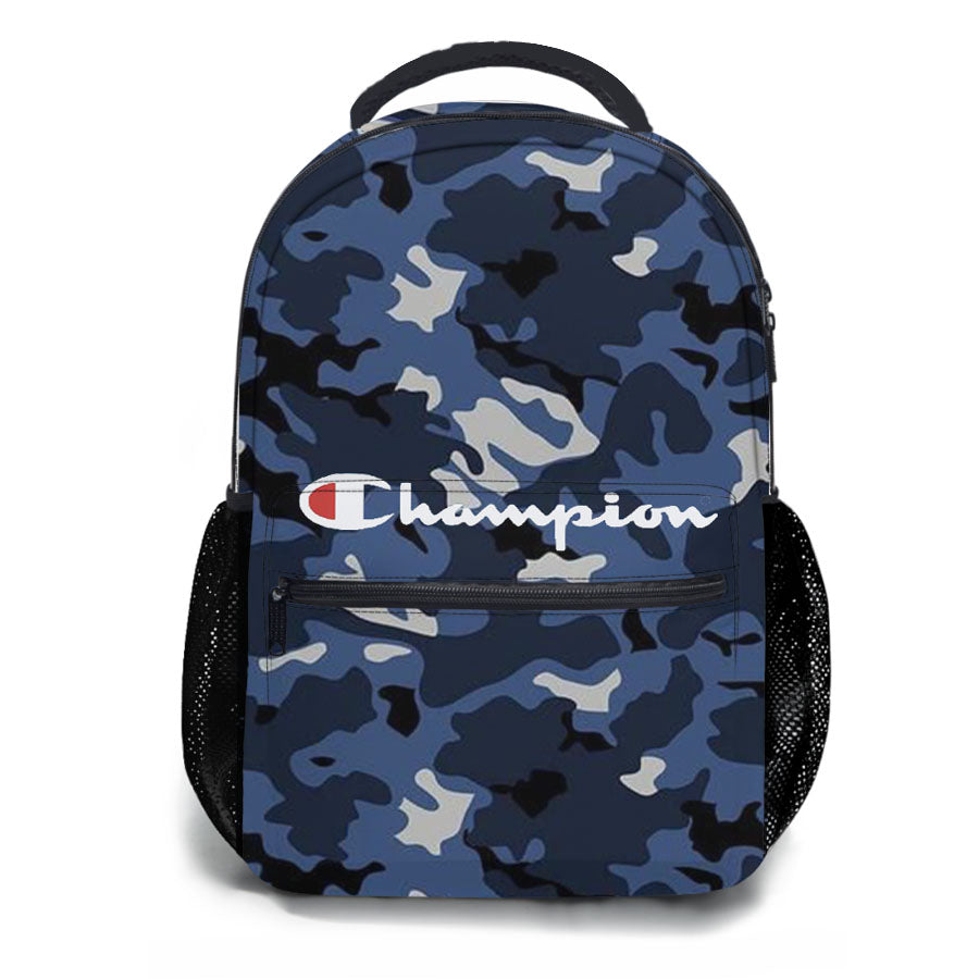 Champion Blue Camo School Backpacks