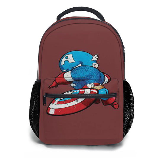 Chibi Kawaii Captain America School Backpacks