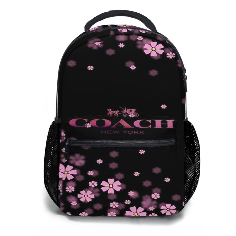 Coach Flowers Purple Sweet School Backpacks