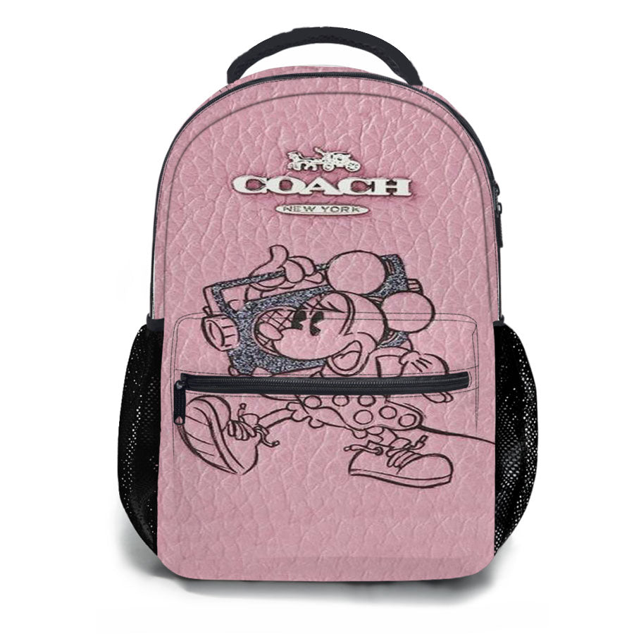 Coach Minnie Mouse Pink School Backpacks