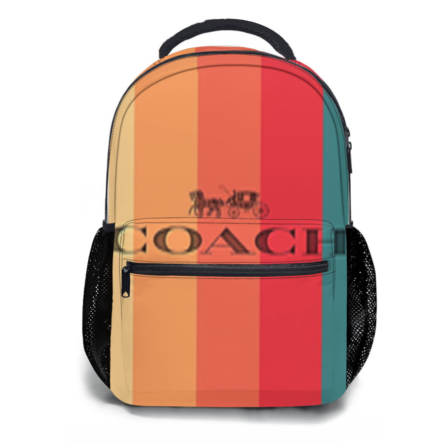 Coach New York Stripe School Backpacks