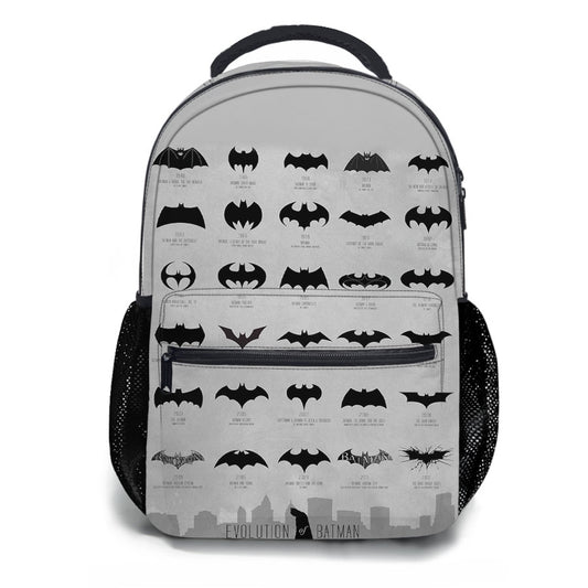 Evolution Of Batman Logo School Backpacks
