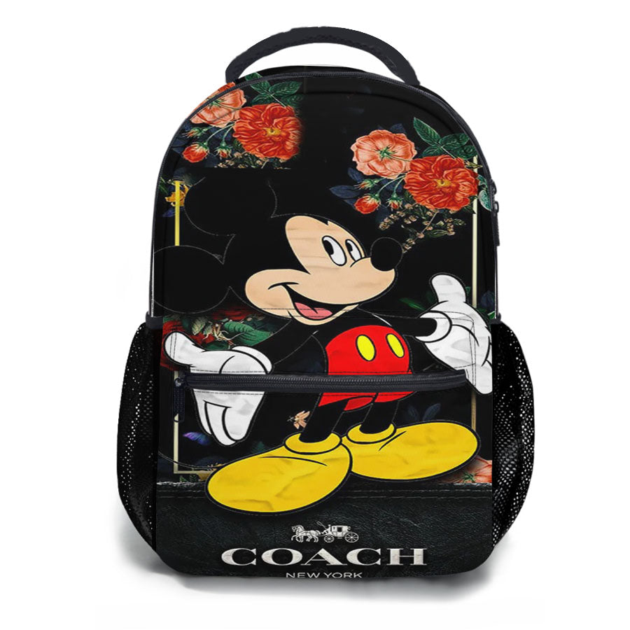 Flowers Coach Mickey Mouse New 49 School Backpacks