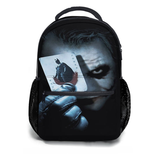 Joker With Playing Card Batman School Backpacks