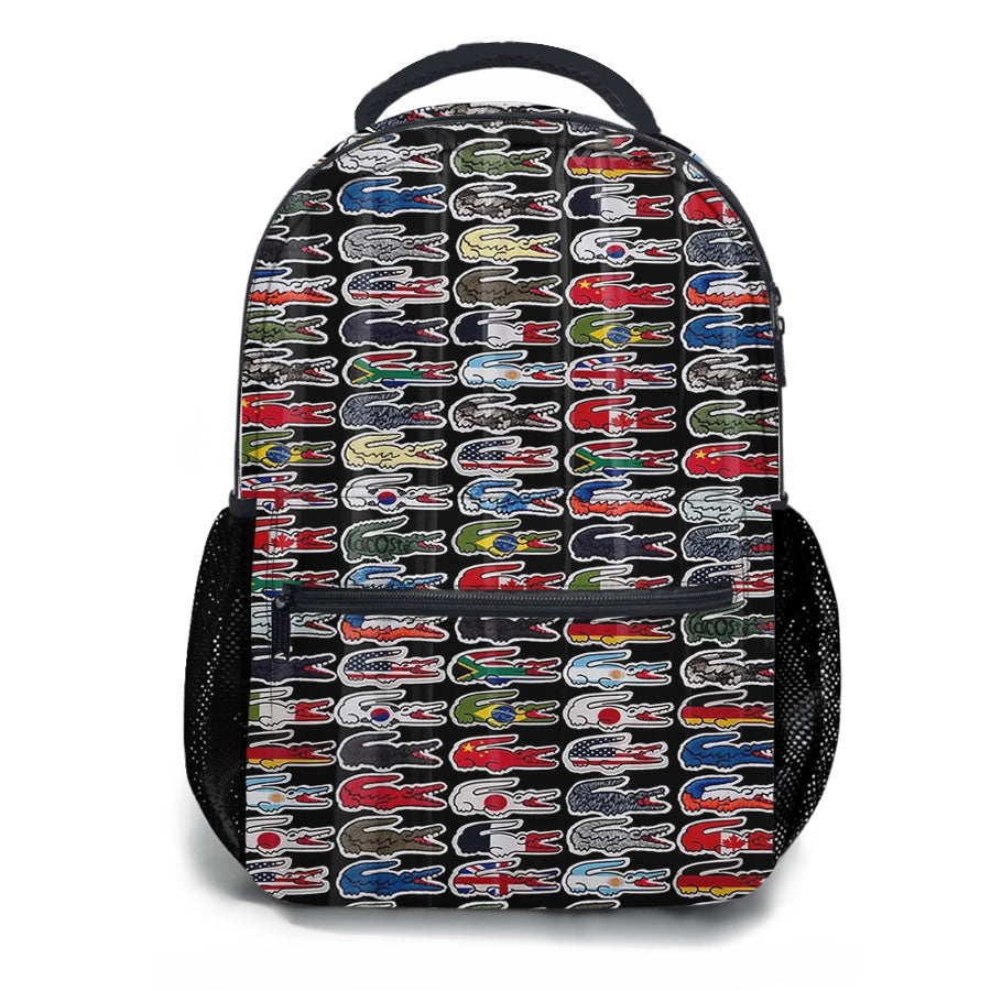 Lacoste World Flag School Backpacks