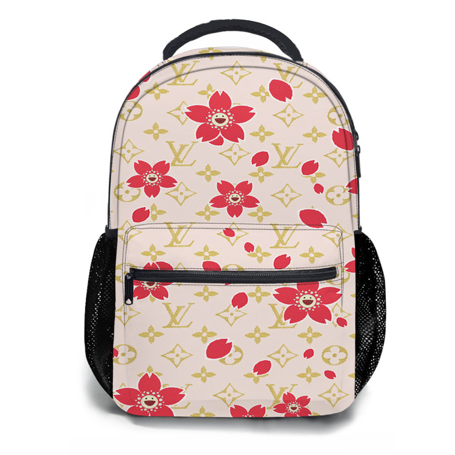 Louis Vuitton Cream Red School Backpacks