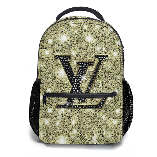 Louis Vuitton Diamond Clean School Backpacks