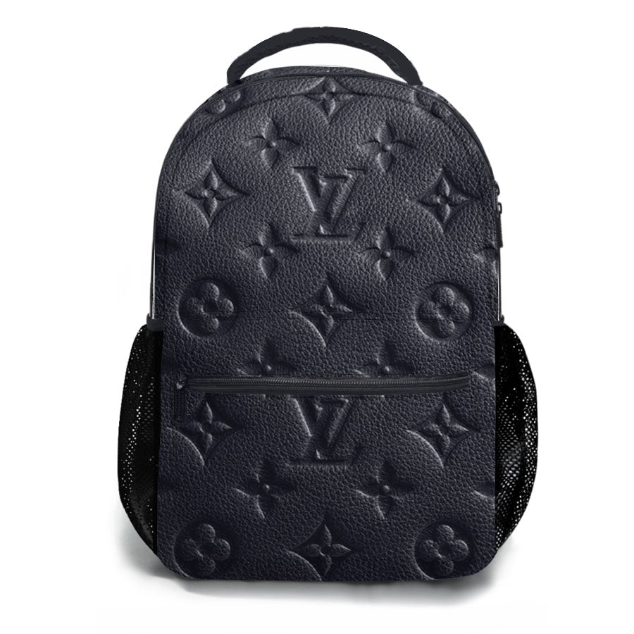Louis Vuitton Fashion Logo Gray School Backpacks