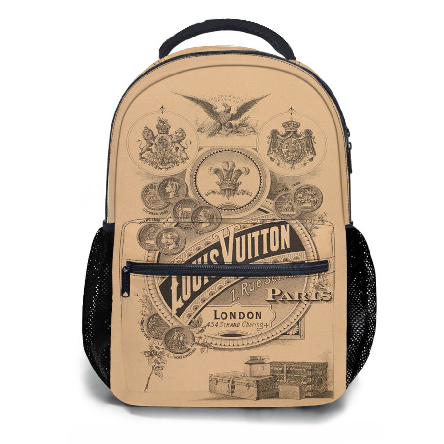 Louis Vuitton London Paris Vintage Retro School Backpacks