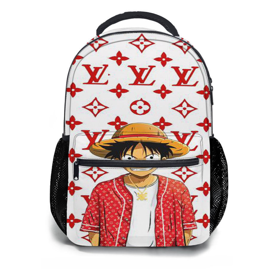Louis Vuitton Mugiwara No Luffy School Backpacks