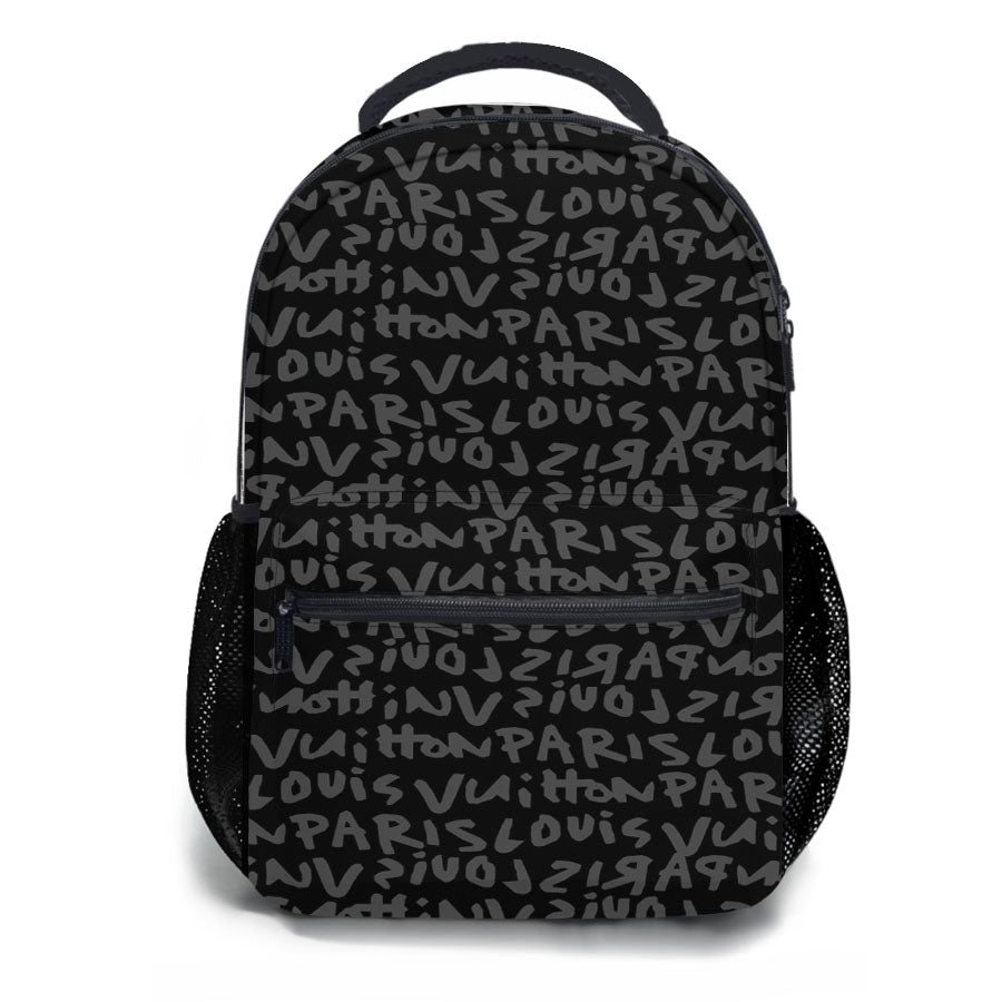 Louis Vuitton Paris Full Text School Backpacks