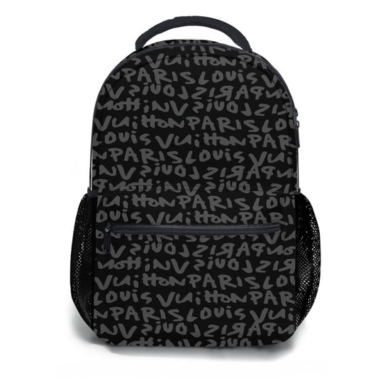 Louis Vuitton Paris Full Text School Backpacks