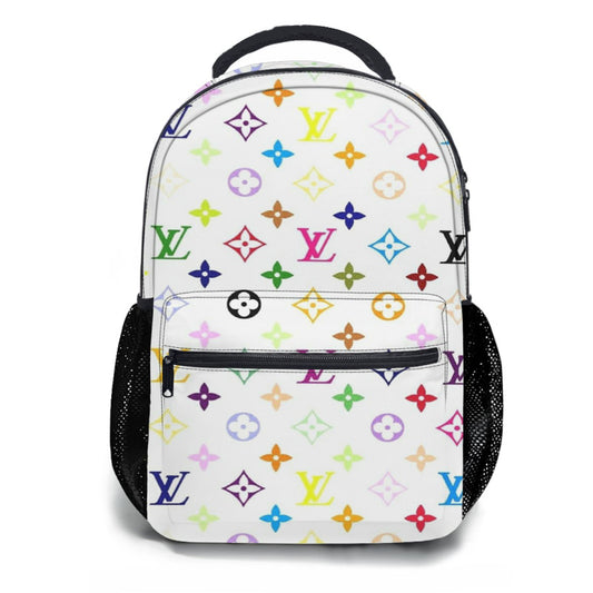 Louis Vuitton Rainbow Pattern School Backpacks