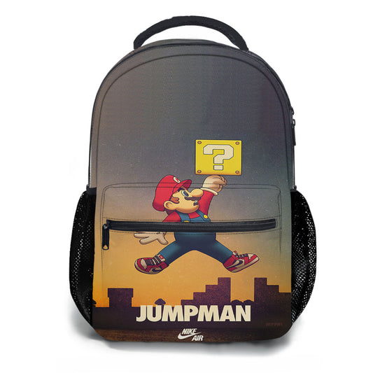 Michael Jordan Super Mario Supreme School Backpacks