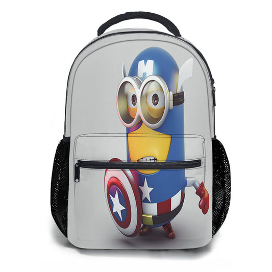 Minion Captain America School Backpacks