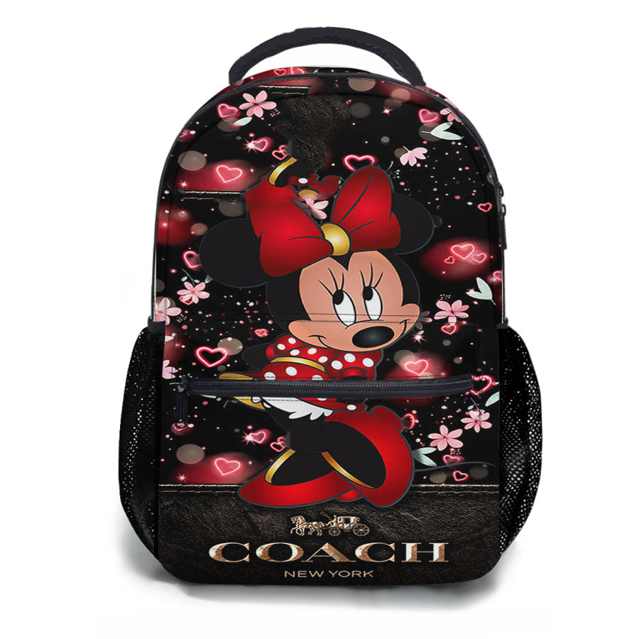Minnie Mouse Coach Flowers New School Backpacks