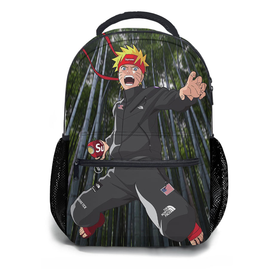 Naruto Hypebeast Supreme School Backpacks