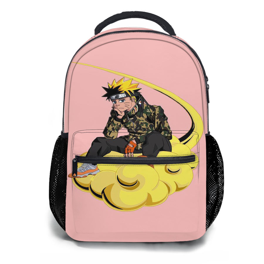 Naruto Supreme Bape Camo Flying Nimbus School Backpacks