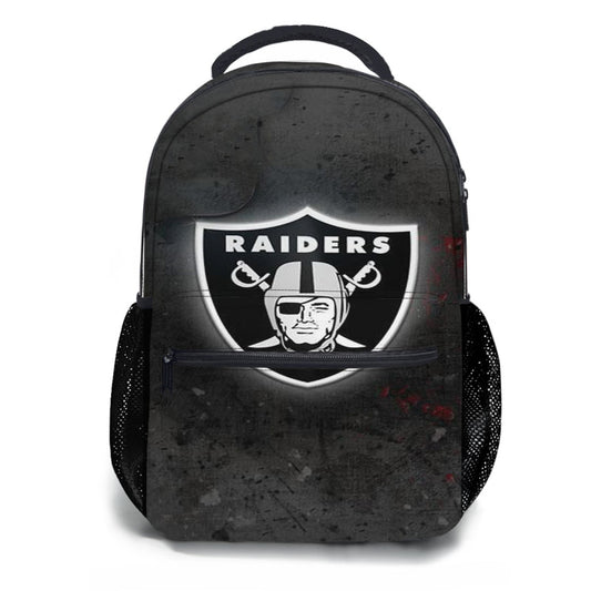 Oakland Raiders Black School Backpacks
