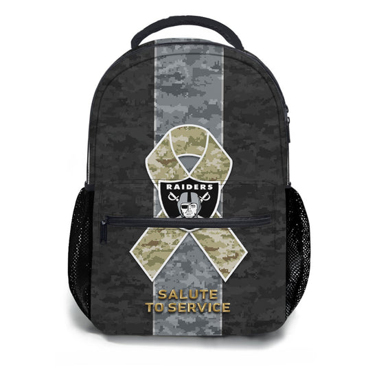 Oakland Raiders Salute To Service School Backpacks