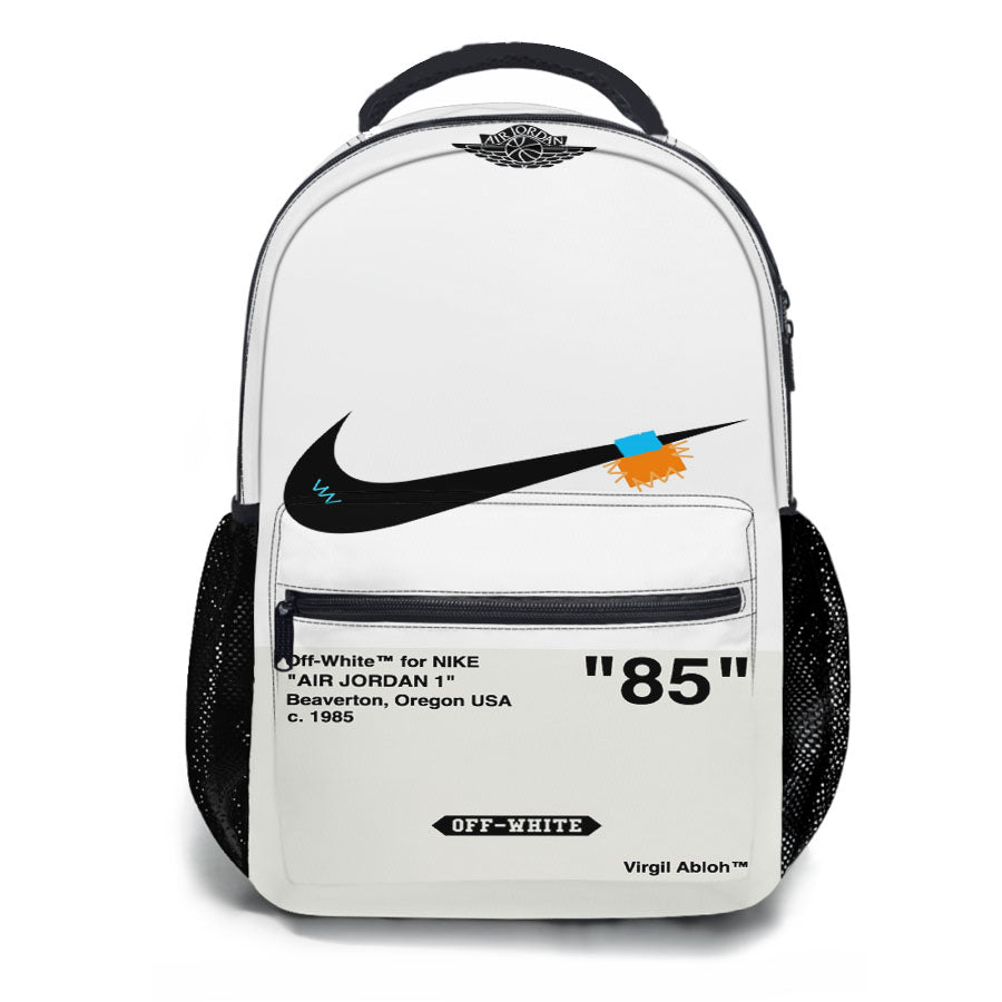 Off White For Nike X Air Jordan School Backpacks