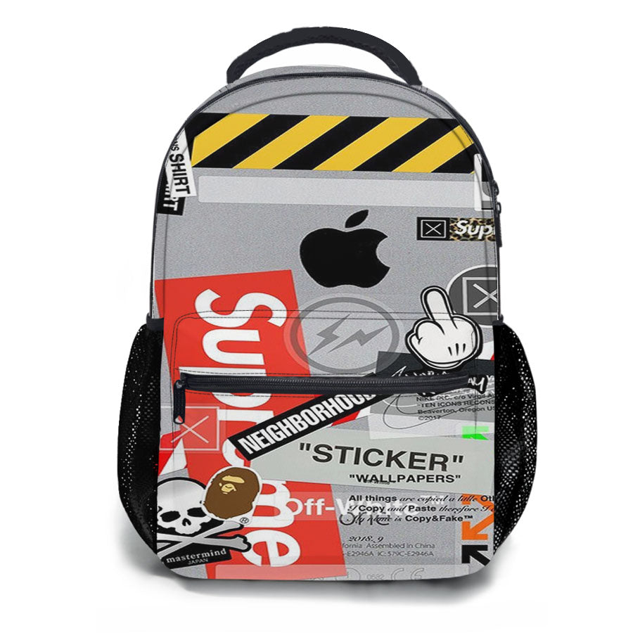 Off White Supreme School Backpacks